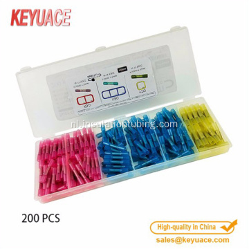 200 stks Geïsoleerde krimpkous Butt Connectors anti-corrosie